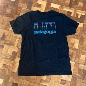 Patagonia Black Short Sleeve Tee Bowery
